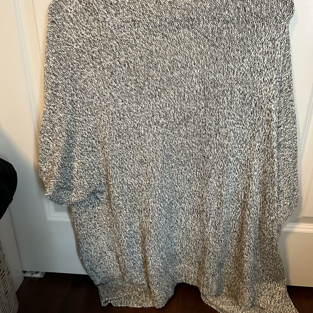 Short sleeve long cardigan